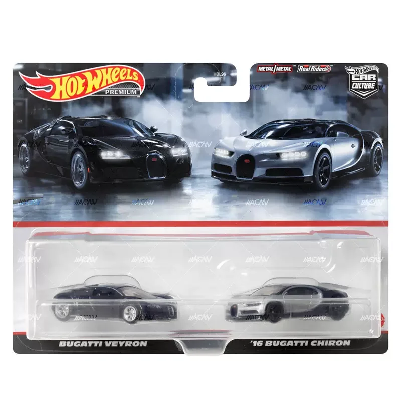 Original Hot Wheels Premium Car Culture Toys for Boy 1/64 Diecast Vehicle Nassan Silvia (S13) Bugatti Chiron Subaru WRX STI Gift