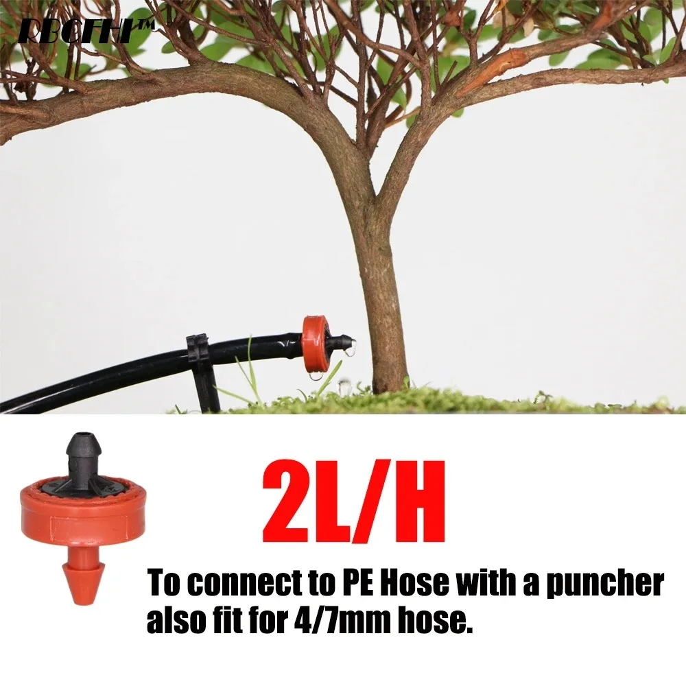 50pcs 2L 4L 8L Pressure Stable Flow Lawn Automatic Compensating Dripper Durable Compact Flexible Drip Irrigation Regulator202620