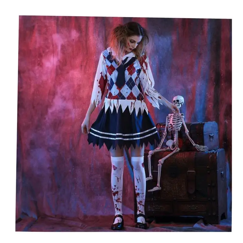 Loween Cosplay horreur Zombie orm ensemble Costume femme gothique Sle scène Performance vêtements ethniques traditionnels