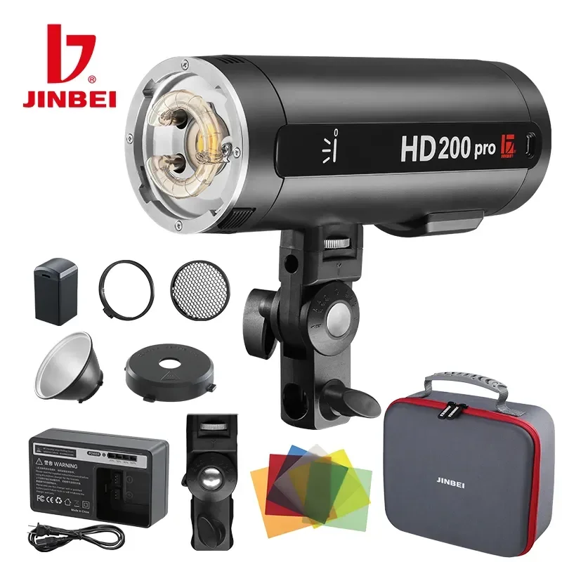 

JINBEI HD200pro Outdoor Flash Light 200W TTL 2.4G HSS Pocket Speedlite Strobe With Bag For Canon Sony Nikon