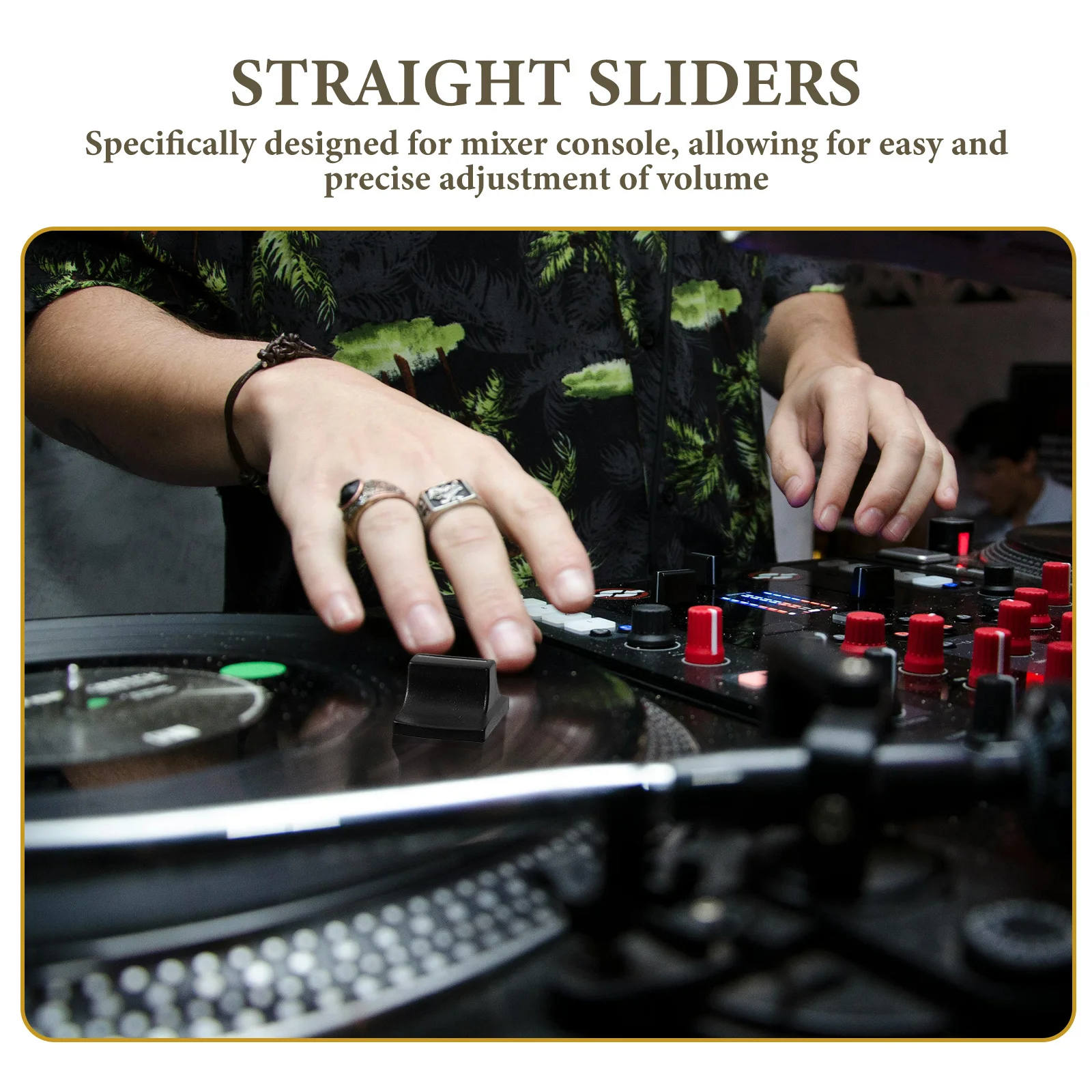 

8Pcs Plastic Fader Caps for Mixer Slider Knobs Straight Slide Potentiometer Compact Design Enhanced Audio Control Experience