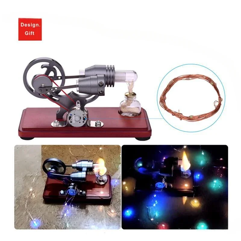 Steam Engine Cycle Generator Steam Engine Science Experiment Pendant Small Desktop Model for Children