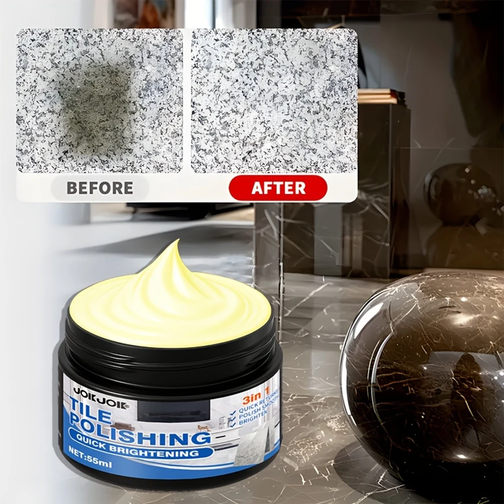 JOKJOK All-Purpose Tile & Stone Polish Cream - Quick Brightening & Renovation Polish, Fast-Acting Polish Wax Paste for Ceramic,