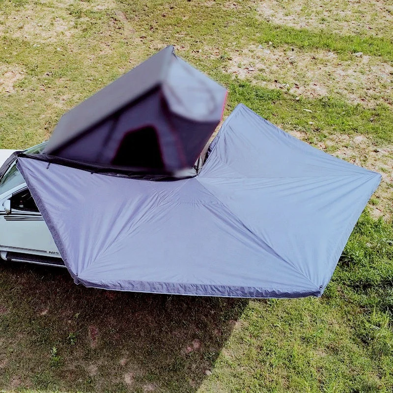 2M Free Standing Four-Season Car Awning 4x4 Accessories 270 Degree Awning with Oxford Fabric,Car Awning