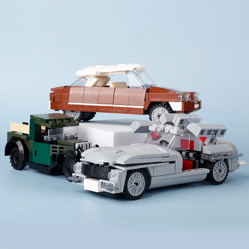 MOC City Street Scene camion voiture blocs de construction militaire armée soldat figurines bateau Jeep véhicule arme modèle briques jouet garçon cadeau