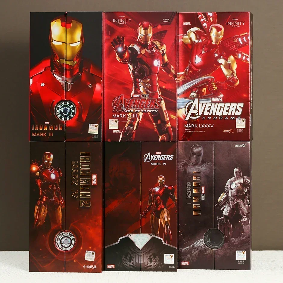 

Hot Toys Marvel Iron Man Mark MK 1-7 17 21 42 43 45 46 85 Tony Stark Collection Model Action Figure Toy Birthday Gift