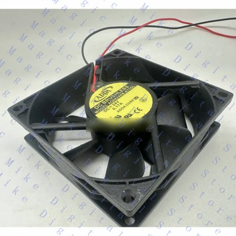 

UU 1 шт. DC24V 0,17A 2-контактный бесшумный охлаждающий вентилятор AQ0824HB-A71GL