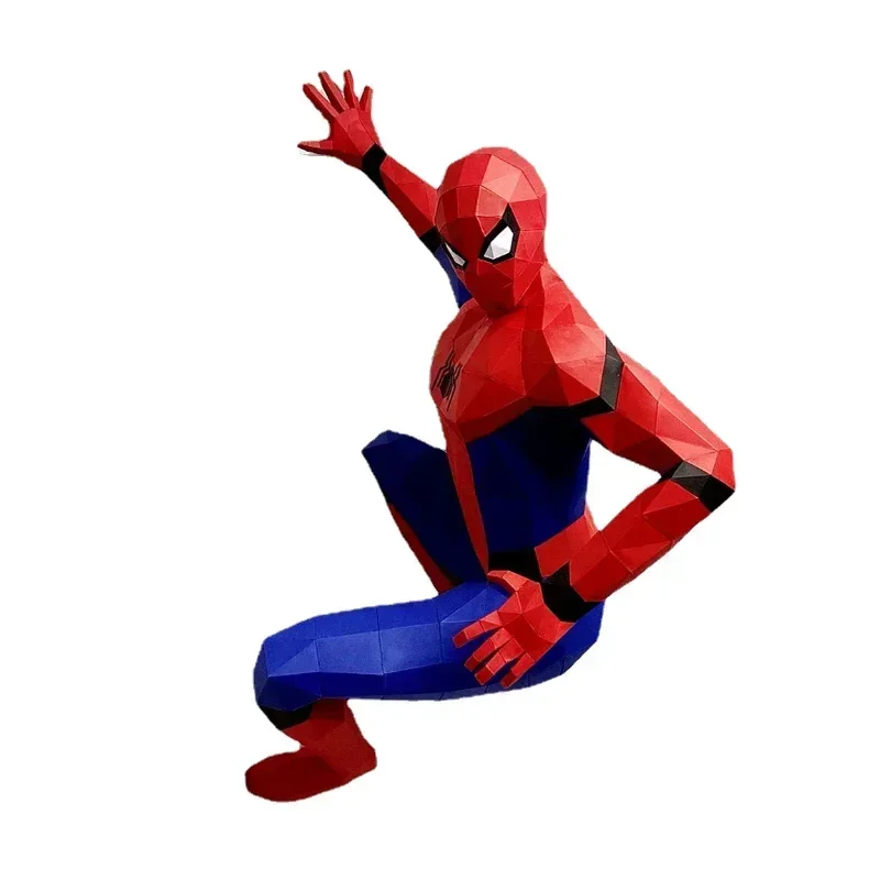 

120cm 3D puzzle Paper Avengers Spiderman DIY model statue hanging home wall decor handmade Geometric origami gift