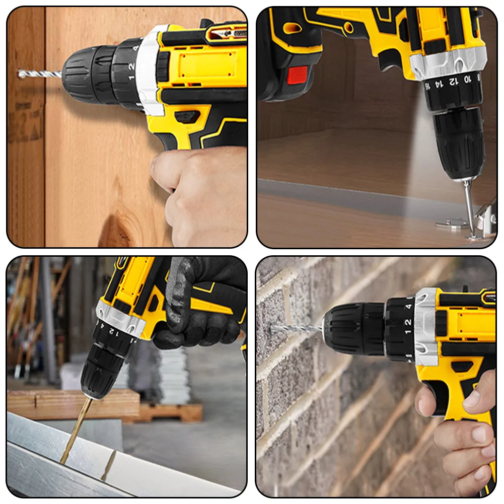 

Аккумуляторная дрель 21 В, 3/8 дюйма, бесключевой патрон, электрическая дрель, электроинструмент сцепления 25 + 1, максимальный крутящий момент 25 + 1 Нм для дома, самостоятельного ремонта и ремонта