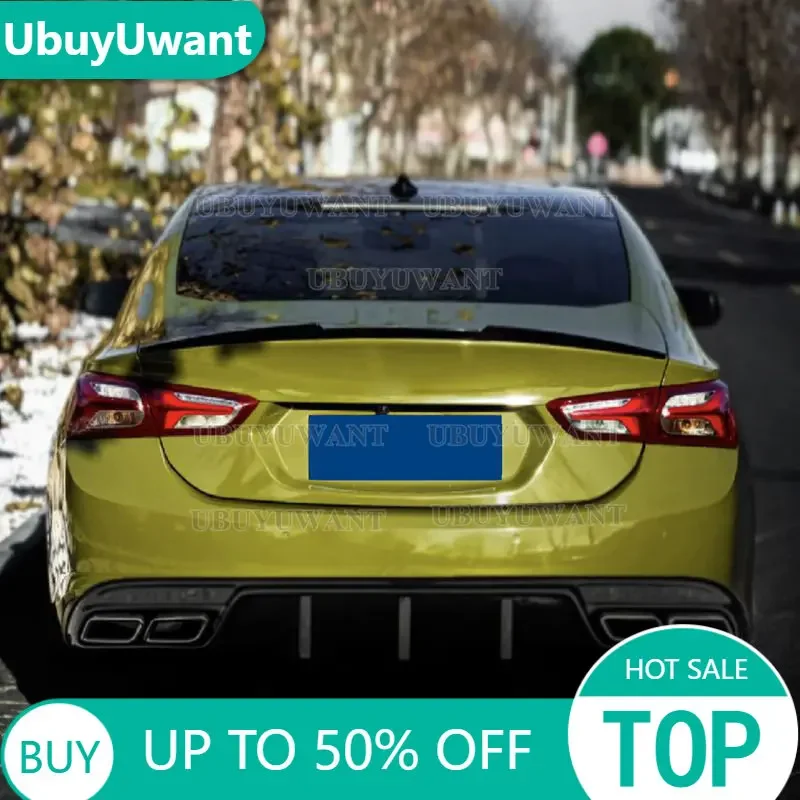 Спойлер для Chevrolet Malibu XL, глянцевый спойлер из углеродного волокна на 2016-2022 год, стильные аксессуары M4 для заднего крыла, автомобильный спойлер