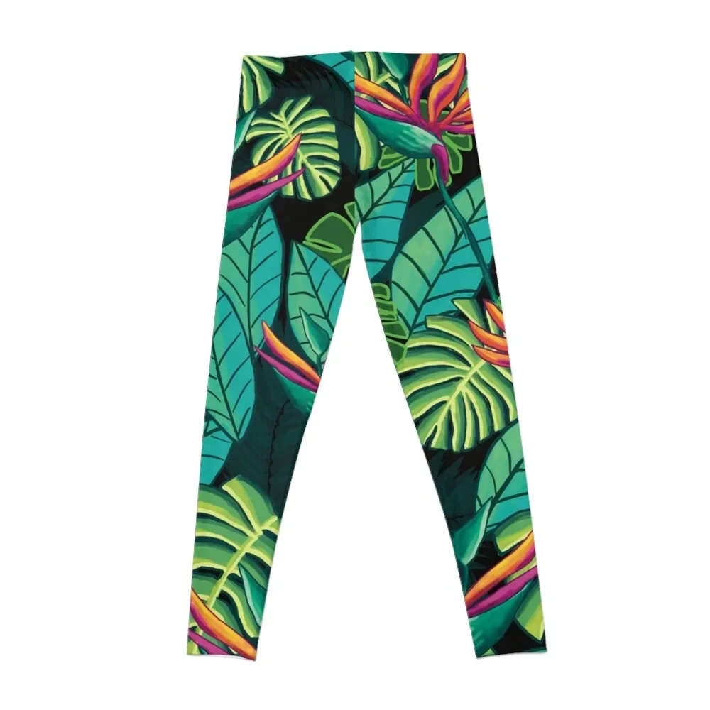 Birds in Paradise Black Leggings Women's sports sports for Womens Leggings