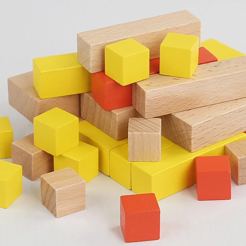 Räumliche 3D Gebäude Montessori Holz Puzzle Spielzeug Logisches Denken Ausbildung Spiel Stapeln Pädagogisches Spielzeug Für Kind