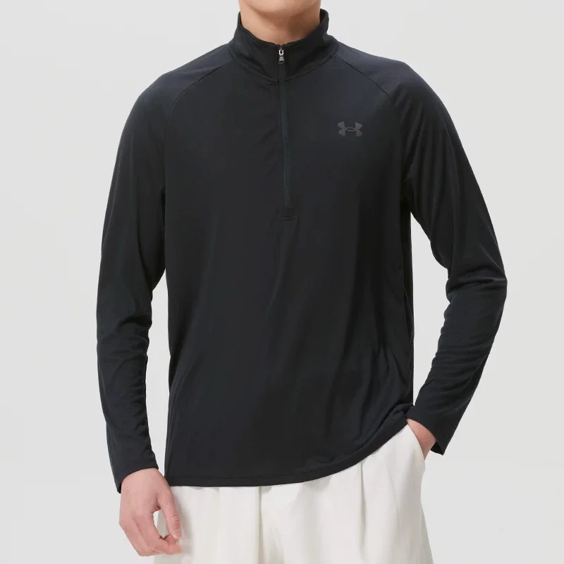 Under Armour UA Tech 2.0 1/2 Zip 1328495-001 Men's Quick-Dry Shirt Summer Training Golf Sportswear Half-Zipper Free returns