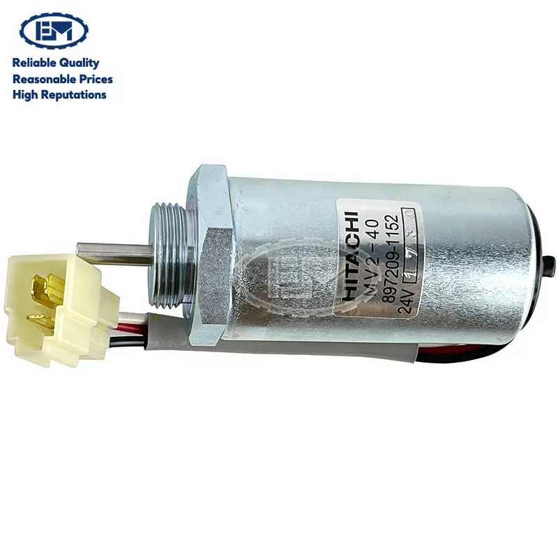 Excavators Solenoid Valve 4LE2 Diesel Engine Valve Solenoid SK75-8 Construction Machinery Part Solenoid VI8972091152 897209-1152