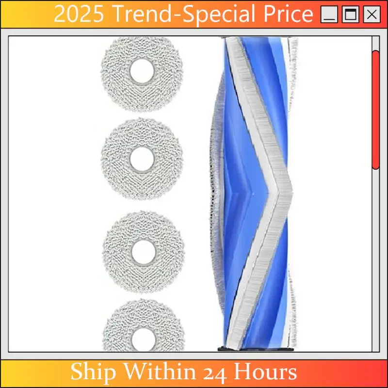 

A61Z Deals For Ecovacs Deebot X2S Machine Vacuum Cleaner Side Brush Rag Filter Clip Carbon Dust Bag Roller Brush