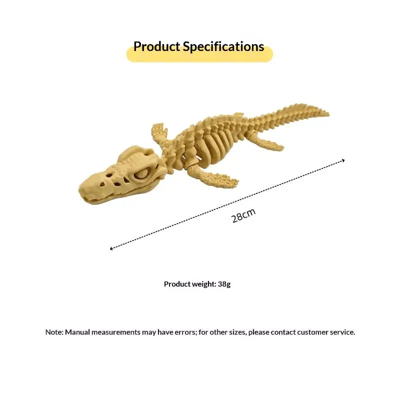1PC Large Mosasaurus Skeleton Replica with Fins Aquarium Fis