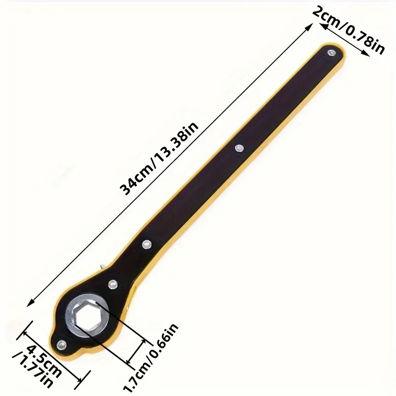 Pro Labor Saver Jack Wrench - Heavy-Duty Ratchet Wrench, Compact Scissor Jack, Garage-Ready Tool, Tire Wheel Lug Wrench Holder