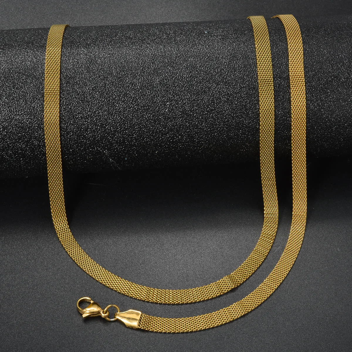 18K Gold Plated Snake Chain Jewelry Set Women Waterproof Stainless Steel Necklace Bracelet Anti Tarnish Minimalist Accessory