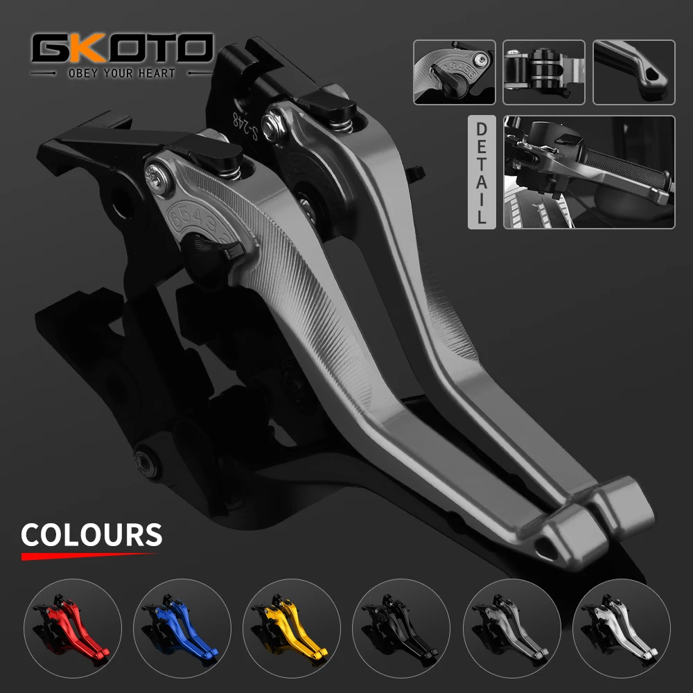 لسوزوكي GSXR1000 GSXR 1000 GSX-R1000 2009-2022 CNC قابل للتعديل قصيرة دواسة فرامل العتلات دراجة نارية الملحقات