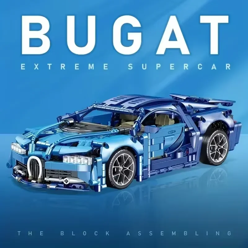 مدينة التقنية الميكانيكية كتلة 1:14 مقياس الرياضة سيارة اللبنات مجموعة 1355 قطعة Hypercar سباق لعبة نموذج الاطفال هدية لعبة السيارة