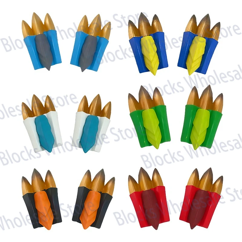 MOC Anime Cartoon Building Blocks Movies Figure Dragons Wings Claw Weapons Accessories Assemble Bricks Toy Gift For Children W06 - view 4