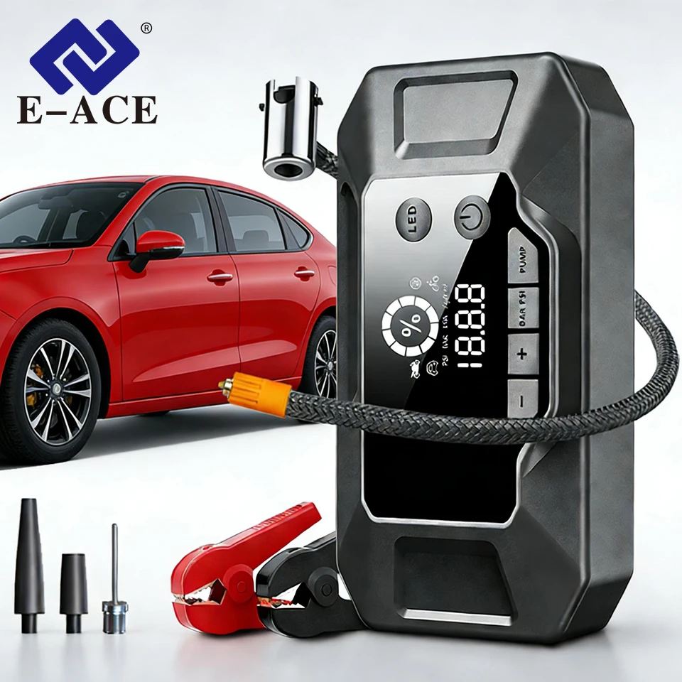 

150PSI Car Air Pump Wireless Protable Air Compressor High Pressure inflatable Start Pump For Moto Bicycle Tire Ball Inflator