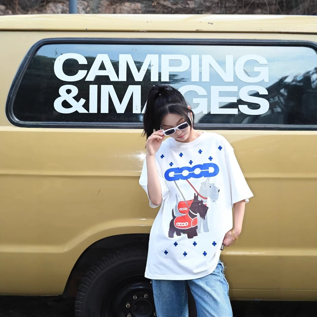 2026 Goodbrand moda verano Schnauzer Cross Tatami Light lujo moda Premium estampado Camiseta de manga corta para hombres y mujeres