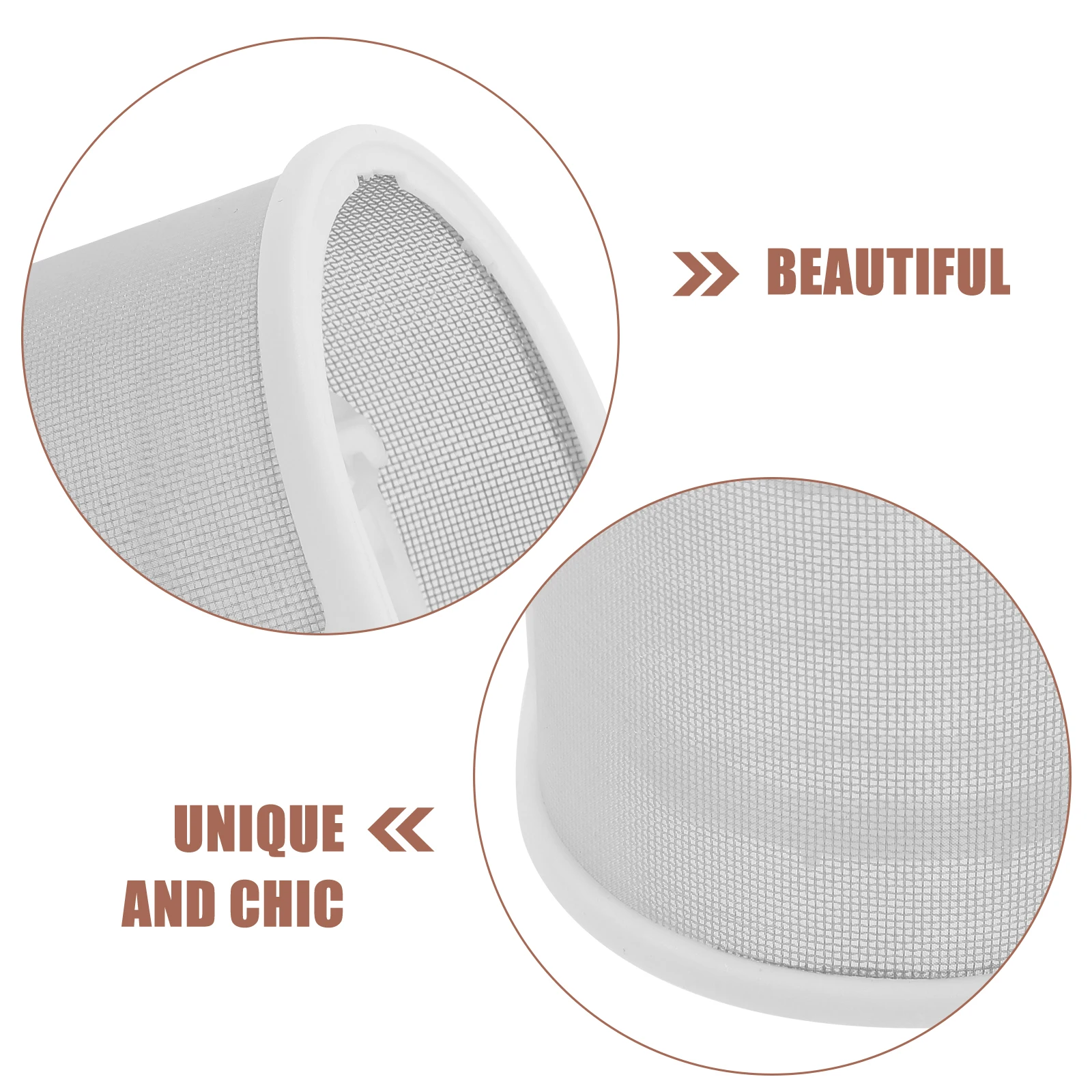 

U Shaped Microphone Windscreen Pop Filter for Recording Live Broadcast Speech Anti Saliva Spatter Handheld Metal White Simple