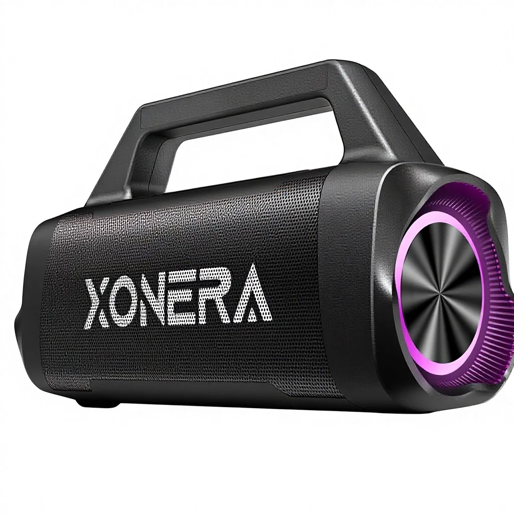 

Xonella Wireless 80W Peak Speaker Outdoor Speaker Bass 20H Playback Time IPX6 Waterproof Speaker TWS Bluetooth 5.3 Portable