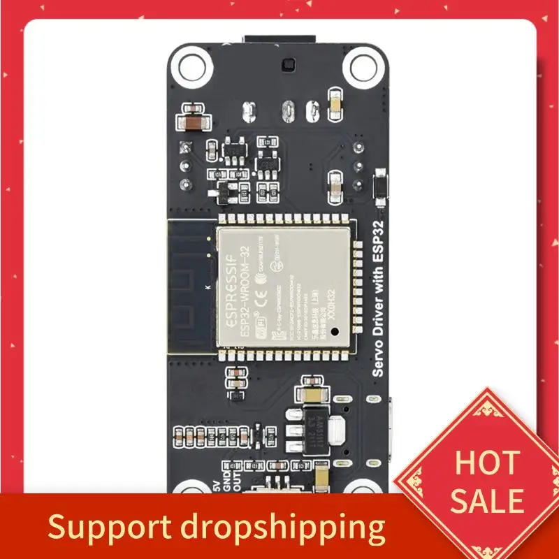 

Плата расширения сервопривода B44C ESP32, встроенный Wi-Fi и Bluetooth