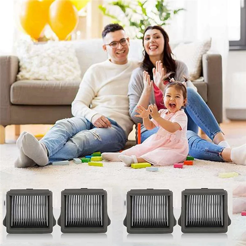 Filtro estável de 4 peças, plástico preto-branco para tineco floor one s7, purificador de piso a vapor, peça de reposição de filtro