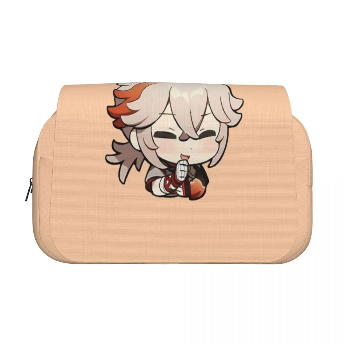 Kaedehara Kazuha Genshins Impact Double Clamshell Pen Case Pencilcases Pen Holder Bags Students School Gifts Stationery