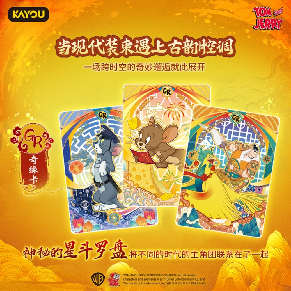 Nueva tarjeta de colección KAYOU genuina de Tom y Jerry, tarjeta de personaje exquisito de alta definición, juguete para regalo sorpresa de cumpleaños de amigos