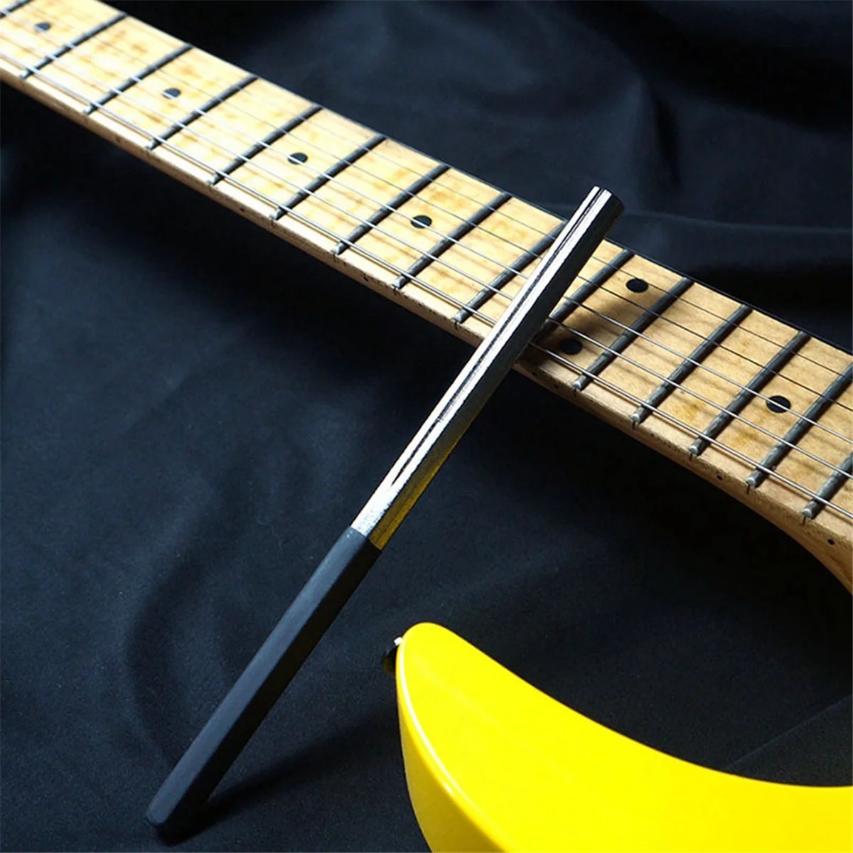 Guitar Fret Crowning File Tool Dressing File with Narrow/Medium/Wide 3 Edges Guitar Repairing & Luthier Tools
