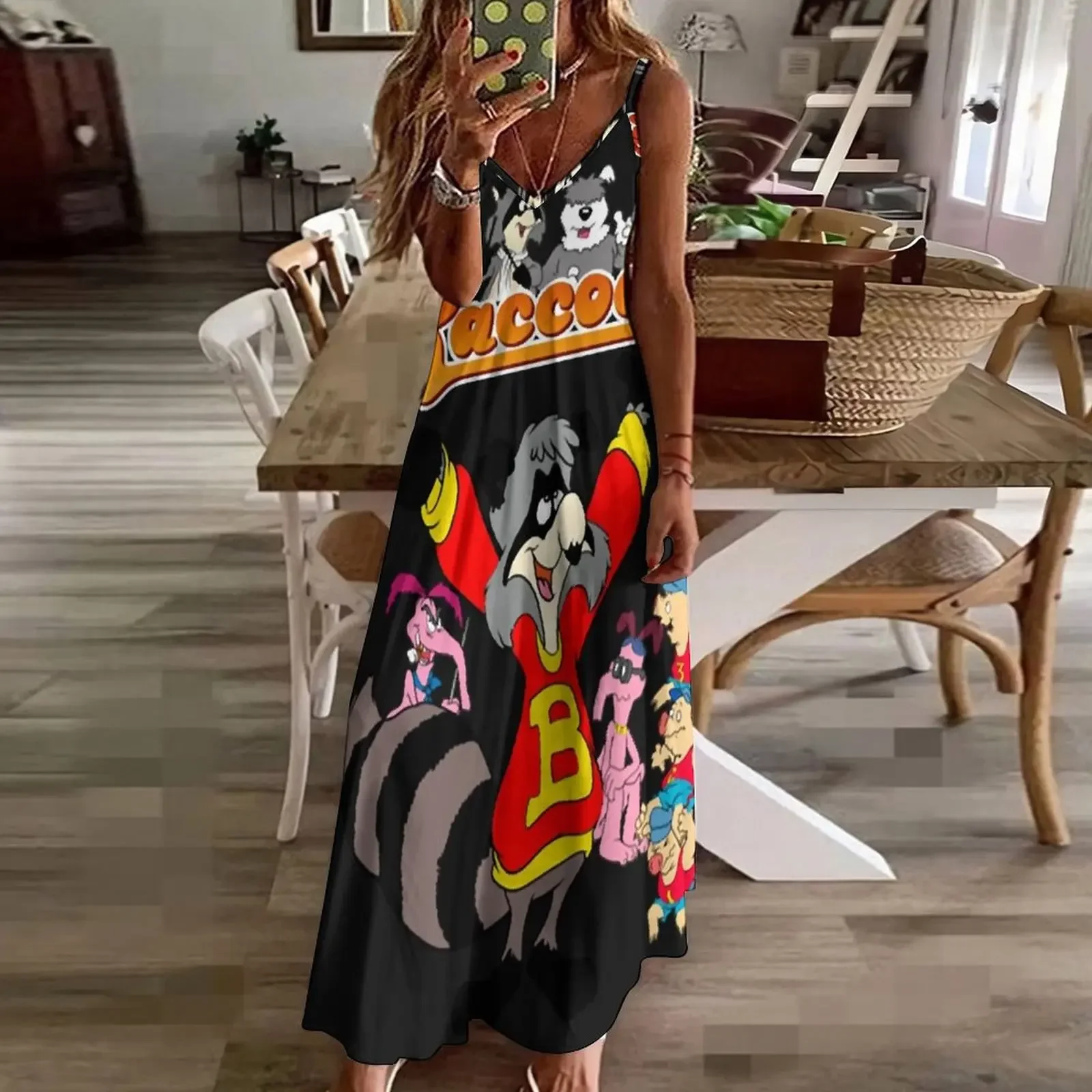 The Raccoons Cartoon Essential T-Shirt Copy.png Sleeveless Dress elegant and pretty women's dresses african dresses for woman