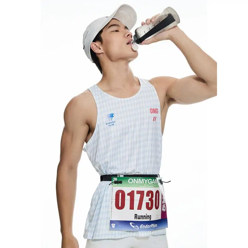 Vest Sports Running Men's Training Clothes Printed Moisture-wicking Breathable Hiking Lightweight