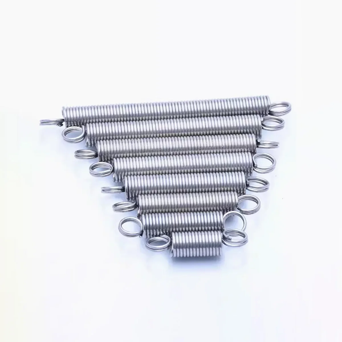 

304 Stainless Steel Tension Spring Double Coil Closed Circular Ring Spring Length 600mm Wire Diameter 1-2.5mm OD 8 -25mm