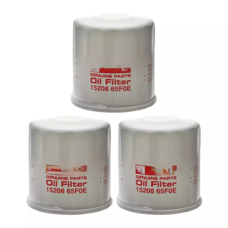 High quality For SET 3 Nissan Infiniti Engine-Oil Filter 15208-65F0A ,15208-65F0E car accessories