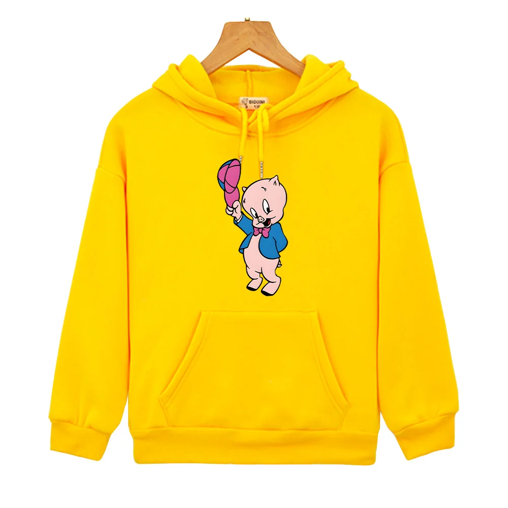 The Day The Earth Blew Up A Looney Tunes  Porky Pig Hoodies Boys Girls Children Sweatshirts Cute Baby Clothing Cartoon Pullovers