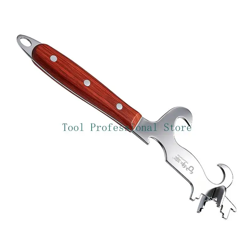 57QF Multifunction Bucket Opener Stainless Steel Labor Saving Bung Wrench Lid Opener for 5-55 Gallon Drums Paint Bucket