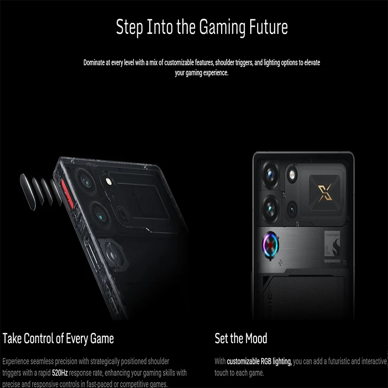 هاتف الألعاب RedMagic 10S Pro الإصدار العالمي 5G Snapdragon 8 Elite الإصدار الرائد 7050mAh 80W شحن سريع 6.85 بوصة هاتف ذكي