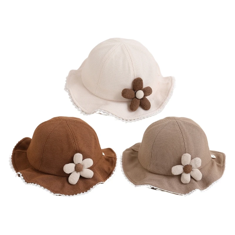 

Unisex Baby Hat for Girls Boys Summer Sun Protections Bucket Hat Flowers Hat Cap