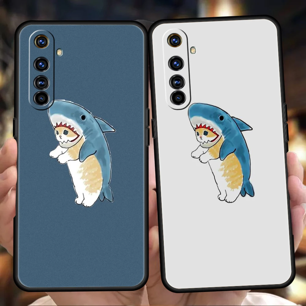 Cute Animals Cat Cartoon Soft Silicon For Realme 8i 9i 9 Pro Plus GT2 Pro C3 6 7 8 Pro C21 C11 C25 Pro 5G Shockproof Phone Cover