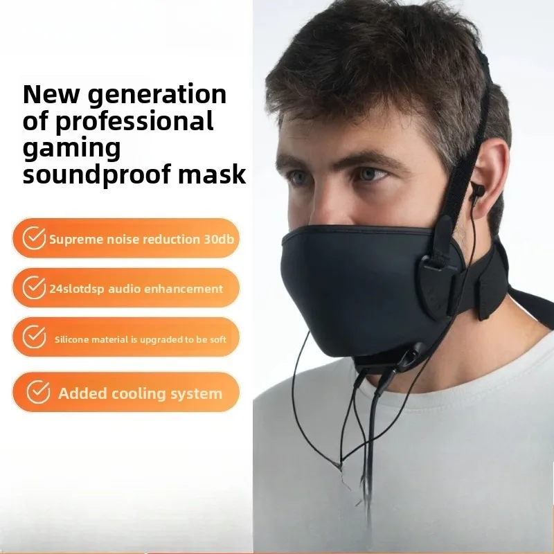 Esports Live Streaming, Singing Practice, Sound Insulation, Noise Reduction, Anchor Mask, CS with Microphone, Headphones