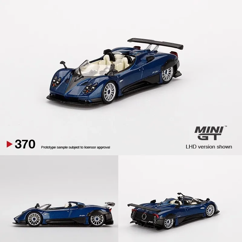 

Diecast 1/64 Size Mini GT Pagani Model Car Zonda HP Alloy Roadster Car Model Toys for Boys Collection Display Hobby Original Box