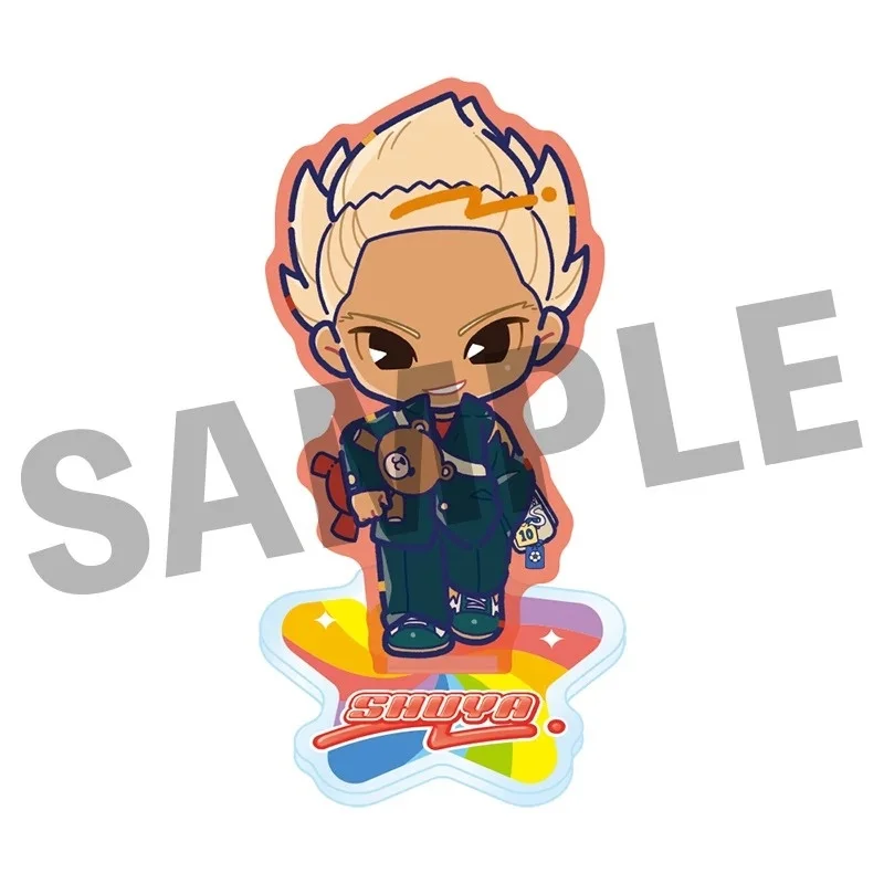 Anime Inazuma Eleven: Victory Road The Retro Heisei Style Mark Evans Axel Blaze Q-Style Acrylic Stand Model Plate Keychains