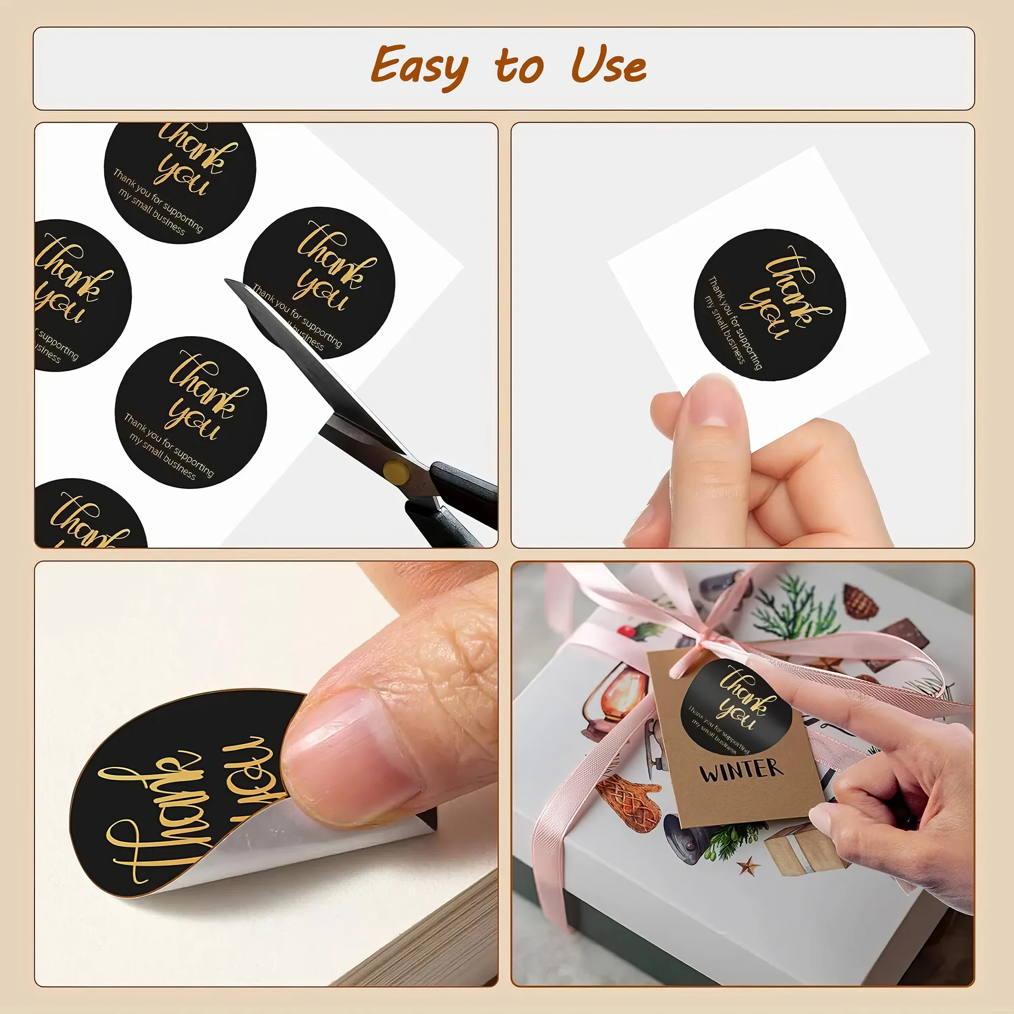 ملصقات مخصصة ملصقات شخصية مستديرة مقاومة للماء ملصقات شعار مخصص لتغليف هدايا شعار الشركة ، عيد ميلاد الزفاف #3