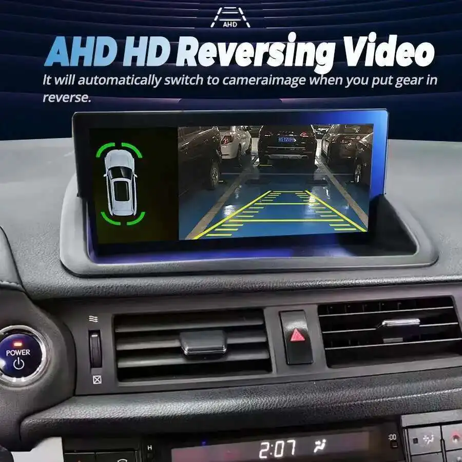 Qualcomm 665 Multimedia Video Player Stereo Carplay For Lexus CT CT200 CT200h 2012-2020 Android 14 Navigation DSP 256GB Screen