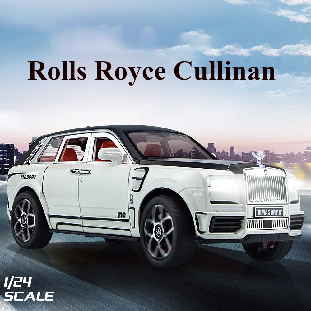 1:24 Rolls Royce Cullinan Mansory Customized Modified Version Alloy Metal Diecast Car Model Desktop Decoration Exquisite Gift