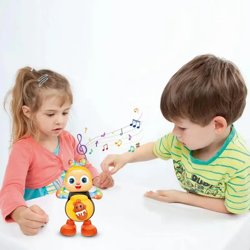 Dancing Bee Vocal Toys Cartoon Pets Electric Music Toy With Sound Flash Lighting Sing Dance for Kids Interactive Educational Toy